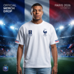 Premium France Fan Edition Drop Shoulder White Color