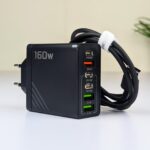 160W Super Fast Multi-Port GaN Charger with 6-in-1 Power Delivery & Type-C Cable - Image 4
