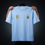 Premium Argentina Fan Edition Drop Shoulder Sky Color - Image 4