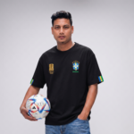 Premium Brazil Fan Edition Drop Shoulder Black Color - Image 2