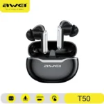 Awei T50 Wireless Headphones Bluetooth 5.3 Earbuds With Mic - Image 3