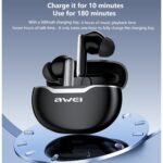 Awei T50 Wireless Headphones Bluetooth 5.3 Earbuds With Mic - Image 4