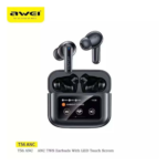 Awei T56 ANC Earbuds with LED Touch Display - Image 2