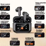 Awei T56 ANC Earbuds with LED Touch Display - Image 7