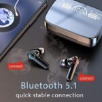 M19 Earphone Bluetooth Wireless Headphones with Microphone Low Latency. - Image 3