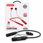 Recrsi RE-NY034 Wireless Bluetooth 5.1 Neckband with TF Card Support | 500mAh Battery, 60 Hours Playtime, Type-C Charging & Deep Bass Earphones