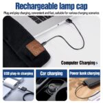 M1-BTD3 Rechargeable LED Light Beanie Hat Night Running Bluetooth-Compatible Music Headset Cap - Image 3