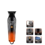 Kemei Km-1741 1200mAh Excellent Lithium Battery Hair Shaver Splicing Color Design Brand Hair Clipper Shop Online Brand Trimmers - Image 3