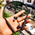 Recrsi RE-NY026 Wireless Bluetooth Neckband Headset | 18 Hours Playtime, Super Waterproof Sports Earphones with Mic, EQ & Magnetic Earbuds - Image 2