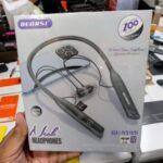RECRSI RE-NY028 Wireless Bluetooth 5.1 Neckband Earphone - Black | 400mAh Battery, Up to 32 Hours Playtime & Fast USB Charging - Image 3