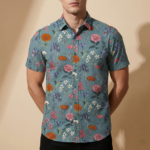 Premium Formal Half Sleeve Printed Shirt - Image 5