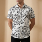 Premium Formal Half Sleeve Printed Shirt - Image 4