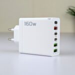160W Super Fast Multi-Adapter: Ultimate GaN Charger with 6 Ports & Lightning Cable - Image 2