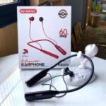 Recrsi RE-NY034 Wireless Bluetooth 5.1 Neckband with TF Card Support | 500mAh Battery, 60 Hours Playtime, Type-C Charging & Deep Bass Earphones - Image 4