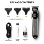Original Kemei KM-1361 Professional Hair Clipper & Beard Trimmer for Men | Premium Metal Body, Hair Engraving Outliner, USB Type-C Rechargeable (180 Min Runtime) Grooming Kit - Image 4