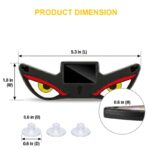Solar Devil Eyes LED Car/Bike Window Light with Motion Sensor & USB-C Charging - Image 4