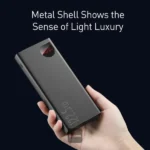 Baseus Adaman 20000mAh 22.5W Metal Power Bank with Digital Display – Black - Image 3