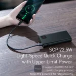 Baseus Adaman 20000mAh 22.5W Metal Power Bank with Digital Display – Black - Image 4