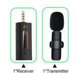 K35 Wireless Collar Microphone for Vlogging Interview Live Streaming YouTube Compatible with BT Speakers, DSLR Camera - Image 2