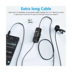 BOYA BY-M1 Pro II Universal Lavalier Microphone- No Need Batteries - Image 4