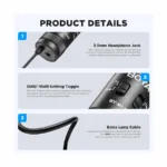 BOYA BY-M1 Pro II Universal Lavalier Microphone- No Need Batteries - Image 5