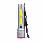 ⚲ Hover to zoom play_video play_video      Premium Laser Cannon X03 Metal Tactical Flashlight -Long Lasting LED Torch with Built-in Power Bank - Image 3