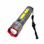 ⚲ Hover to zoom play_video play_video      Premium Laser Cannon X03 Metal Tactical Flashlight -Long Lasting LED Torch with Built-in Power Bank - Image 4