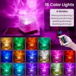16 Colors Plug-In USB Galaxy Night Light Ocean Wave with Remote Control - Image 2