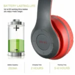 P47 Wireless Bluetooth Stereo Headphone – 40mm Driver Units, Dual Wired & Wireless Modes, Built-in FM Radio, TF Card Slot, 6H Playtime & Universal Compatibility for Gaming & Sports - Image 5